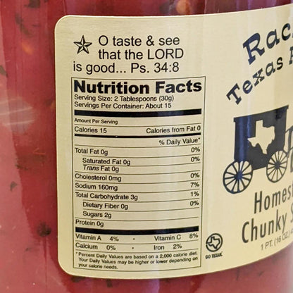 Homestyle Chunky Salsa (Medium)